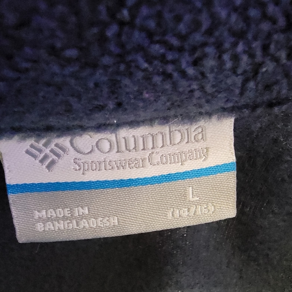 Columbia Blue‎ Full Zip Fleece Jacket Size L 14/16 - Picture 3 of 10